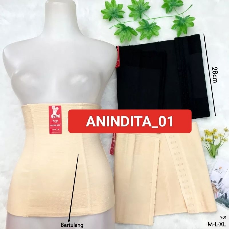 STAGEN GOLDEN NICK  TULANG ST901T KORSET PERUT TINGGI STAGEN GOLDEN  NICK TINGGI 29CM
