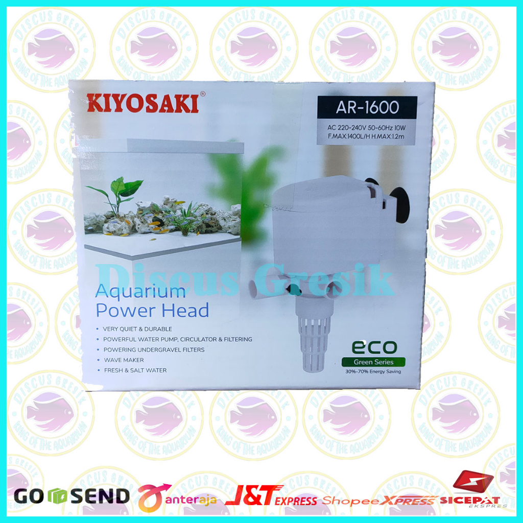 Pompa Air Kiyosaki AR 1600 - Pompa Celup / Water Pump Akuarium / Kolam