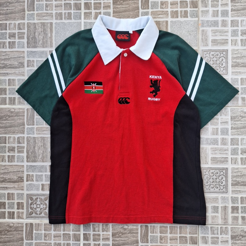 CENTERBURY KENYA RUGBY SHIRT Kaos Kerah Rugby Pria