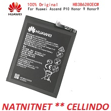 BATRE  BATRAI BATERAI HUAWEI HONOR 9 / P10 HB38628ECW ORI REAL 100A
