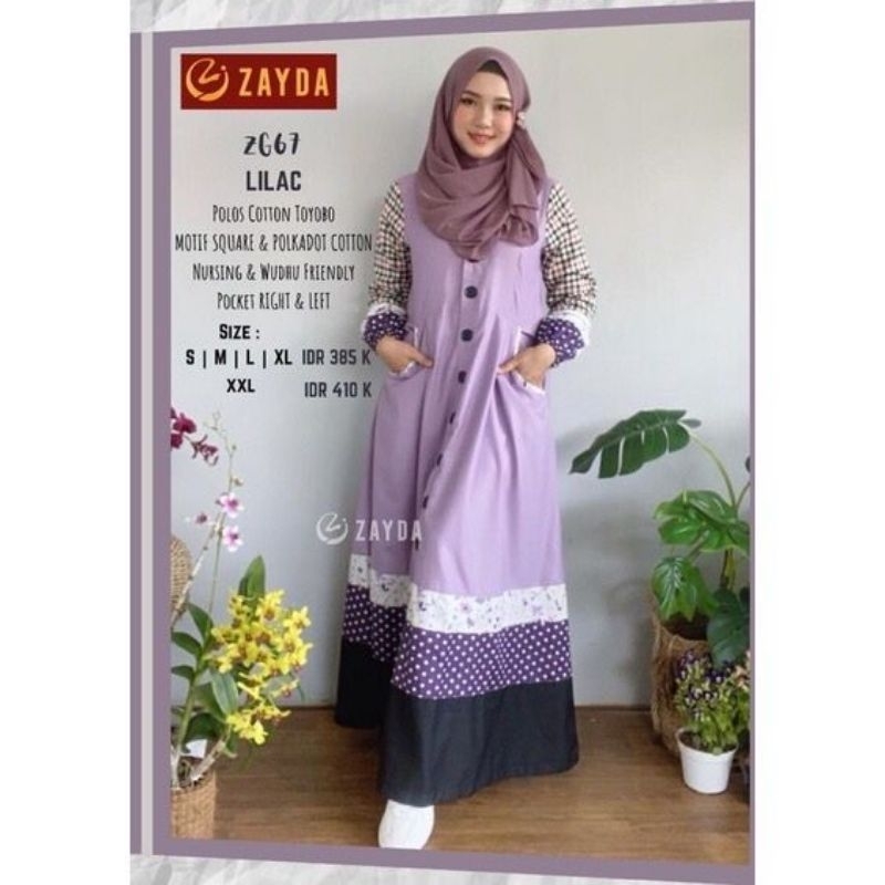 (COD) New Gamis ZG-67 Lilac by Zayda