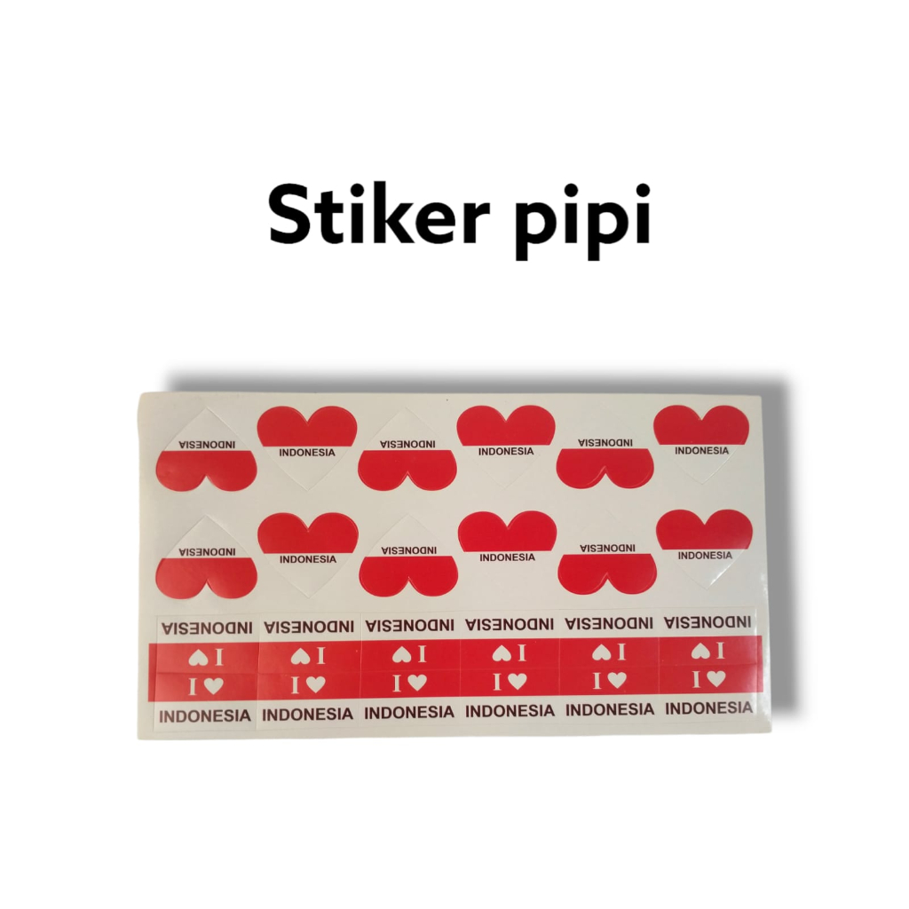 

Stiker Pipi Merah Putih #3 / Stiker Bendera /stiker i love indonesia
