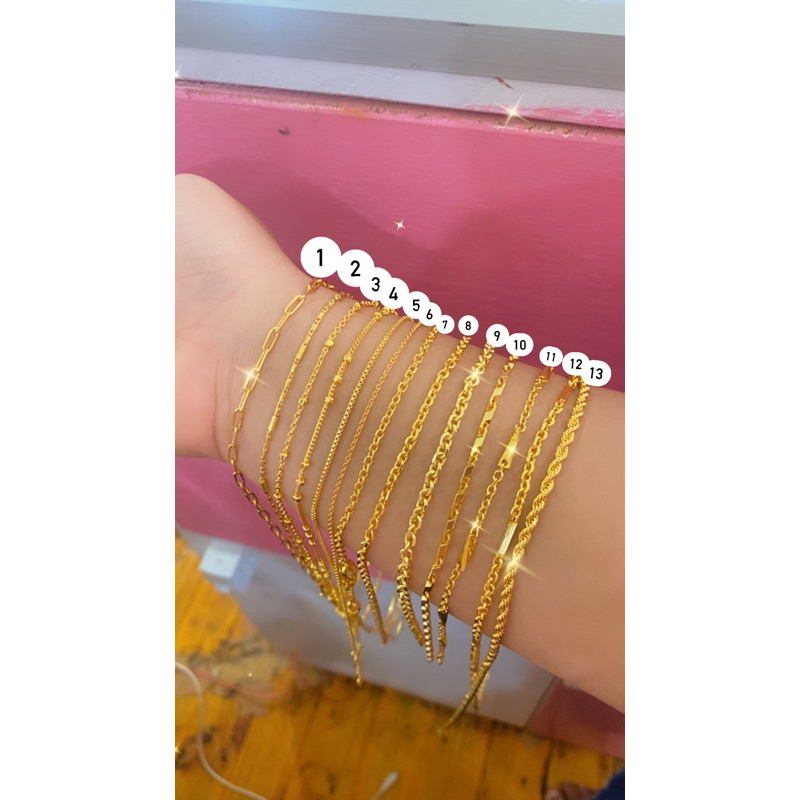 rantai kalung emas malaysia crystal Queen