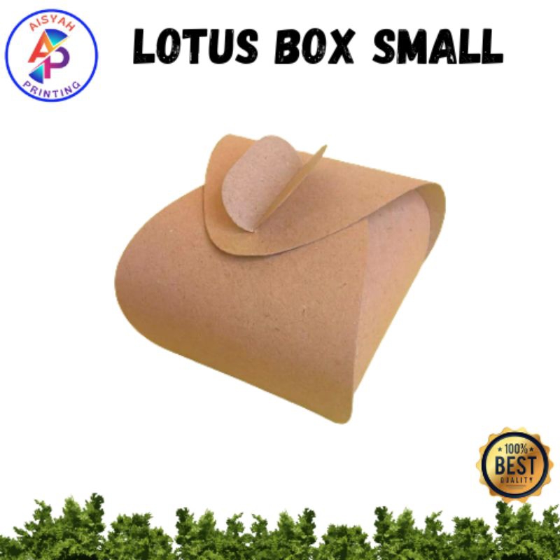 

Lotus Box Small, Box Kue Hampers, Brown Kraft, Dus Donat, souvenir, Kotak Makanan