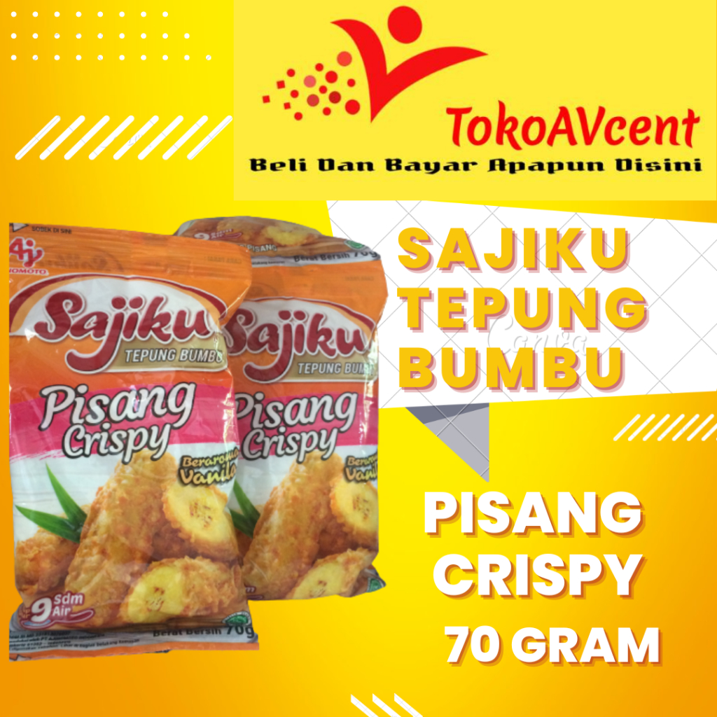 

SAJIKU TEPUNG BUMBU PISANG CRISPY 70 GRAM (3PCS)