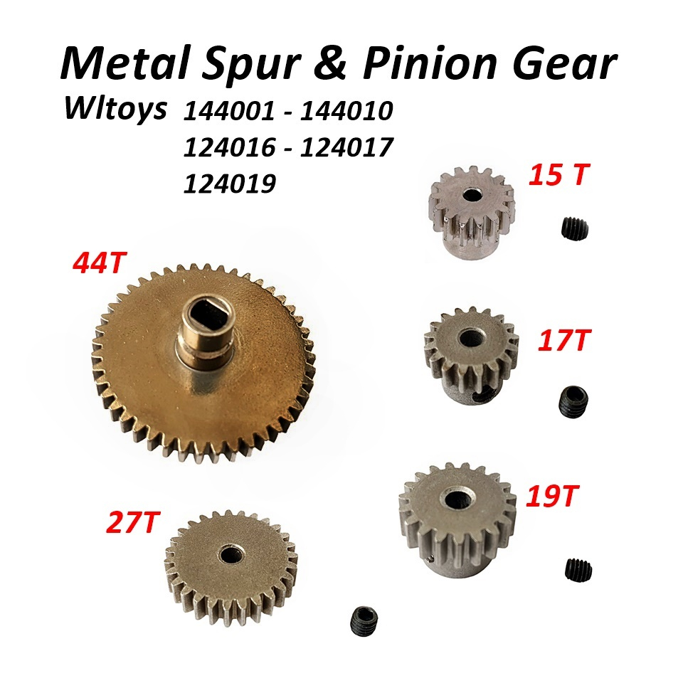 RST Spur Pinion Gear Metal 144010 124017 124019 RC Car
