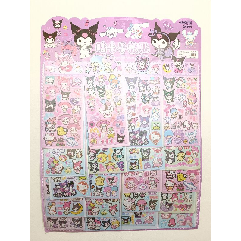 

PER 1 LEMBAR STIKER GLITER MOTIF SANRIO MURAH / STIKER ANAK MOTIF SANRIO ISI 1 LEMBAR ANTI AIR