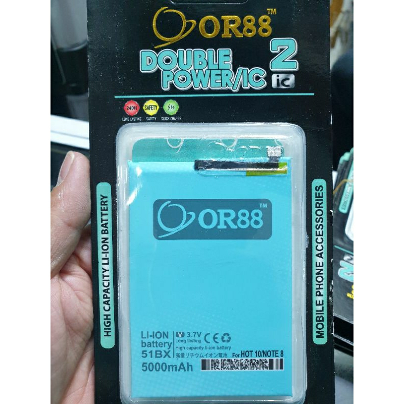 Baterai ORIENS Double Power 2 IC INFINIX NOTE 8/HOT 10/HOT 11/BL-51BX