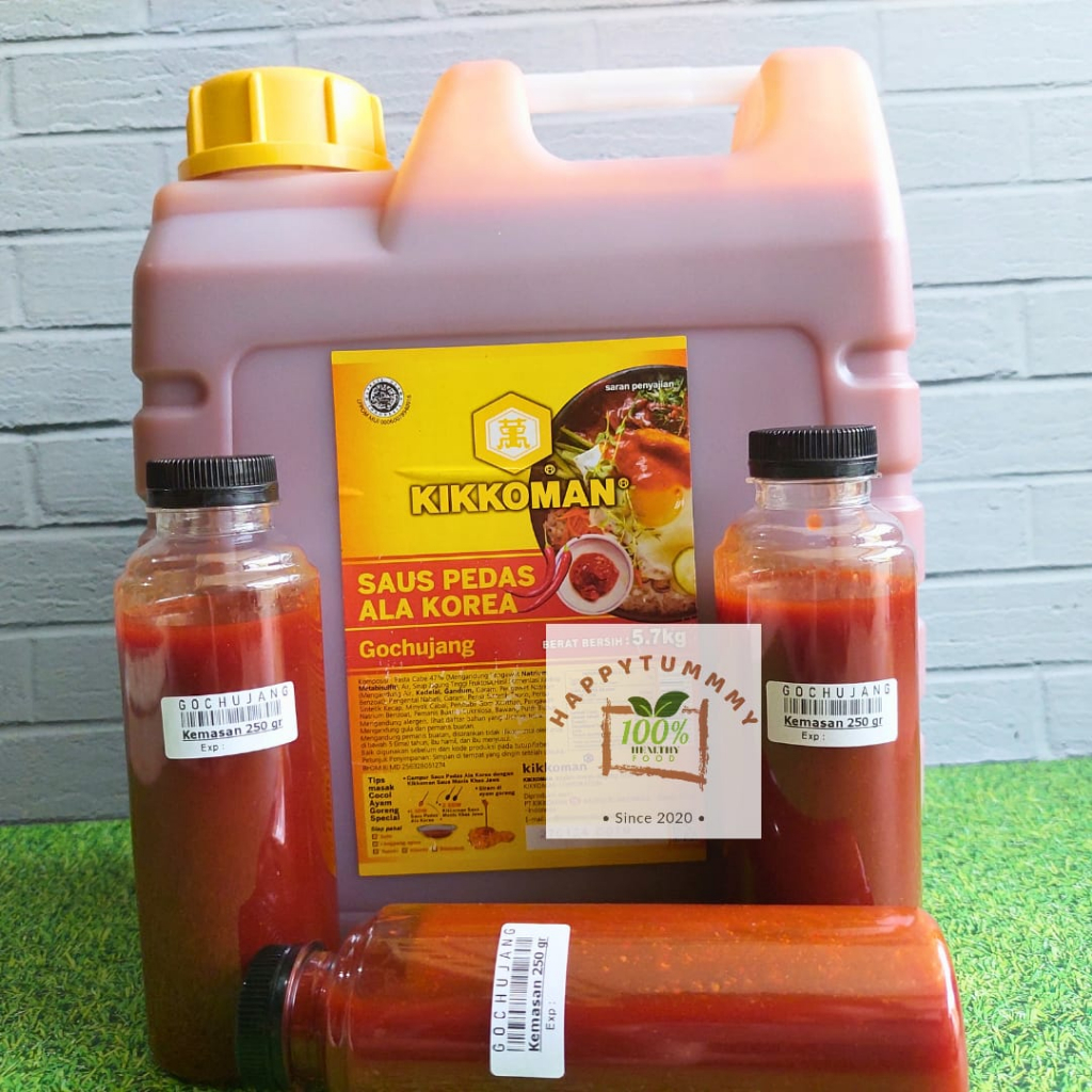 

HPT - Gochujang Halal Kikkoman 250 GR Saus Pasta Cabai Pedas Korea Korean Chili Paste Topokki