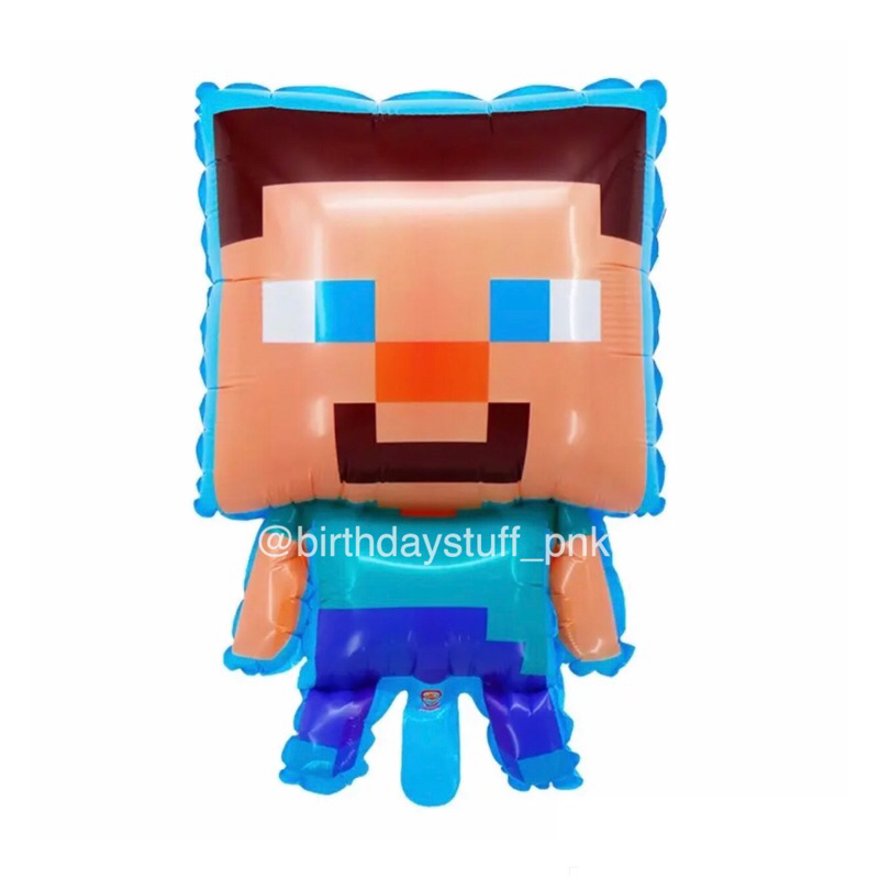 Balon Foil Minecraft / Balon Foil Karakter Minecraft / Balon Foil Birthday Karakter