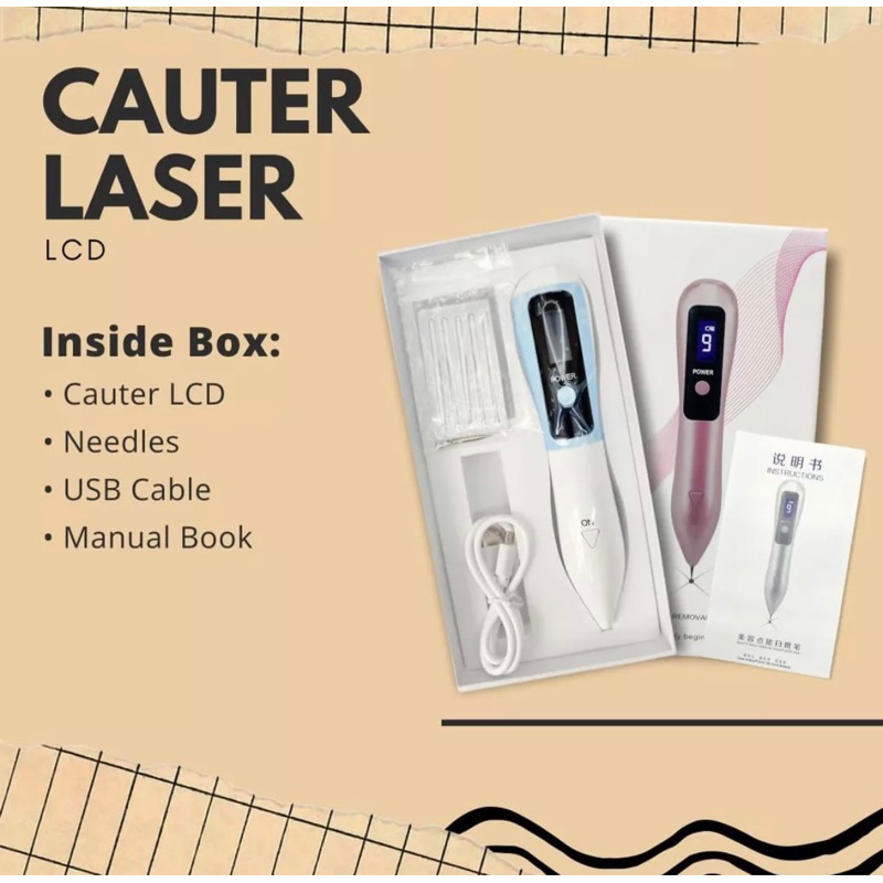Soft cauter laser penghilang flek tai lalat kutil tatto bintik hitam melasma milia plasma pen