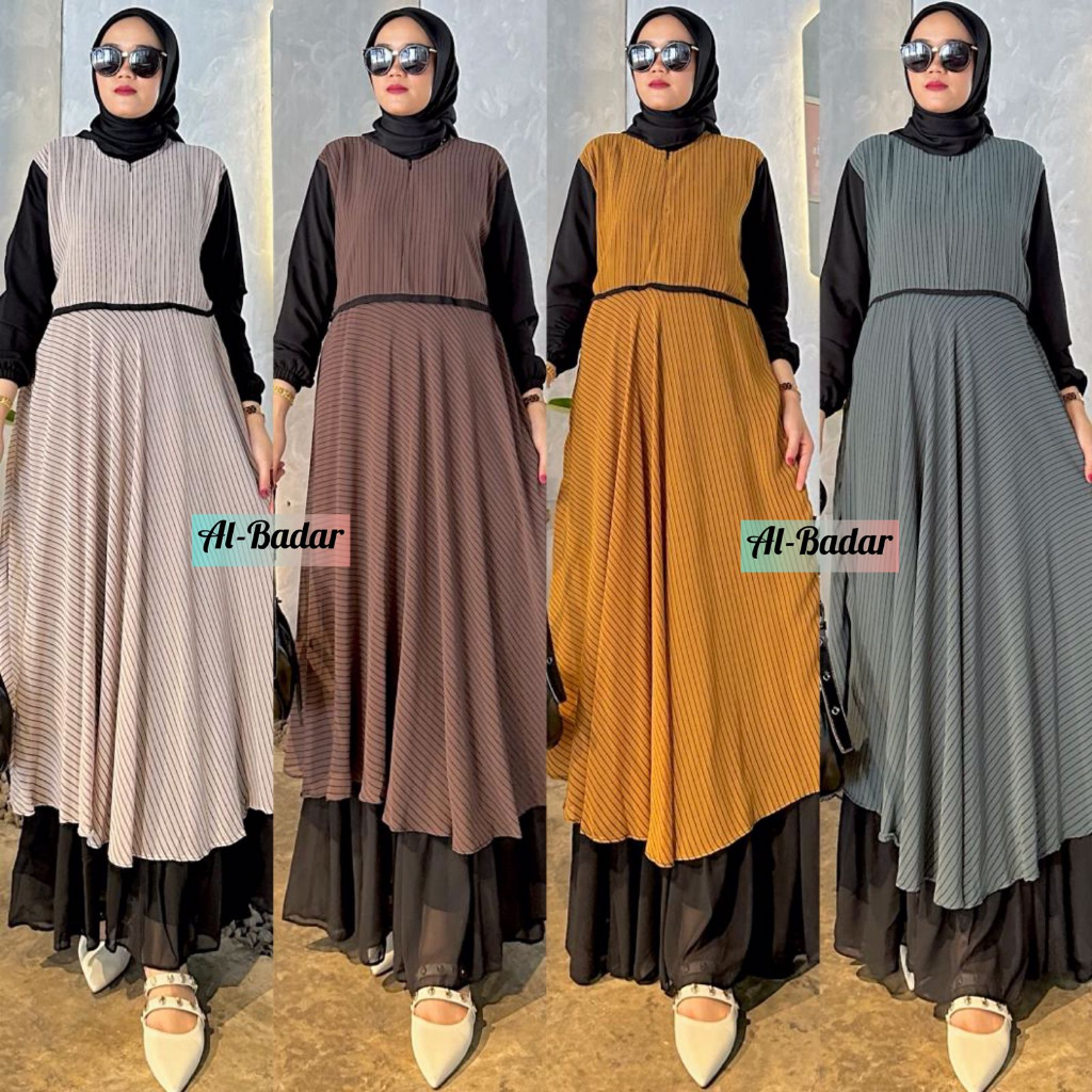 [ BISA COD] GAMIS CERUTY BABYDOLL MOTIF MODEL 2 LAYER,DRESS FULL CERUTY BABYDOLL MOTIF 2 LAYER MODEL