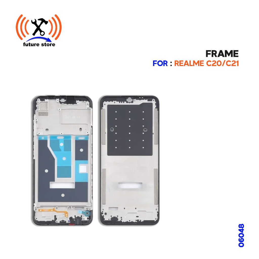 Frame HP untuk Realme C20/C21 - Bingkai Tengah - Middle Frame - Dudukan LCD