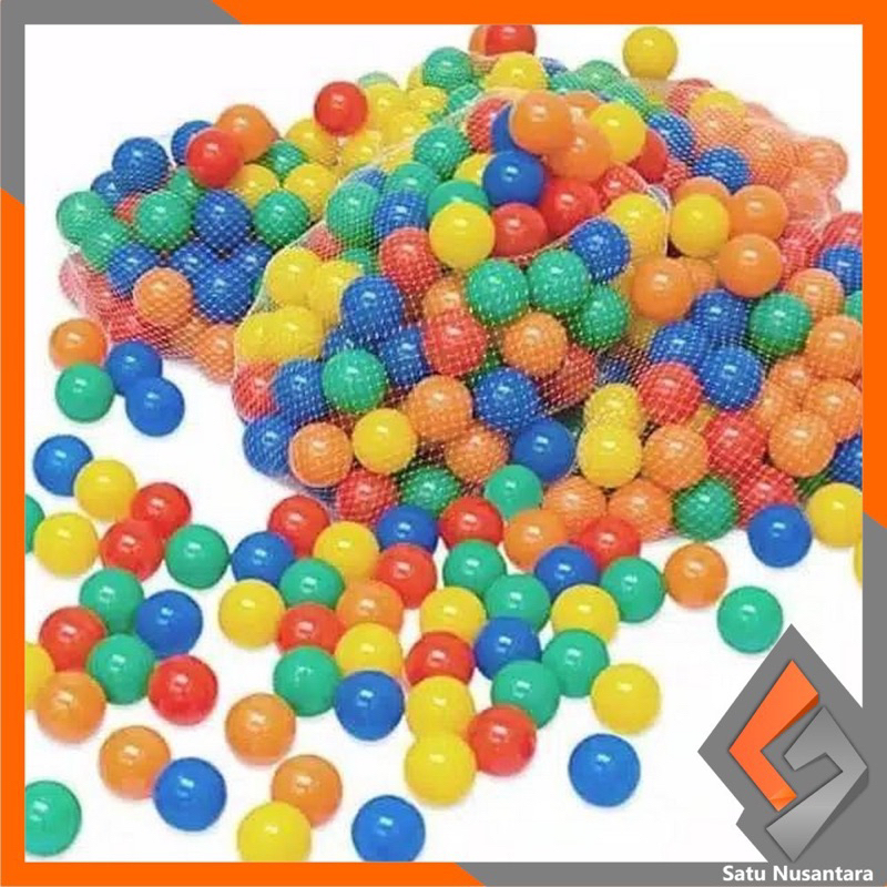 bola plastik warna warni / bola mandi bola