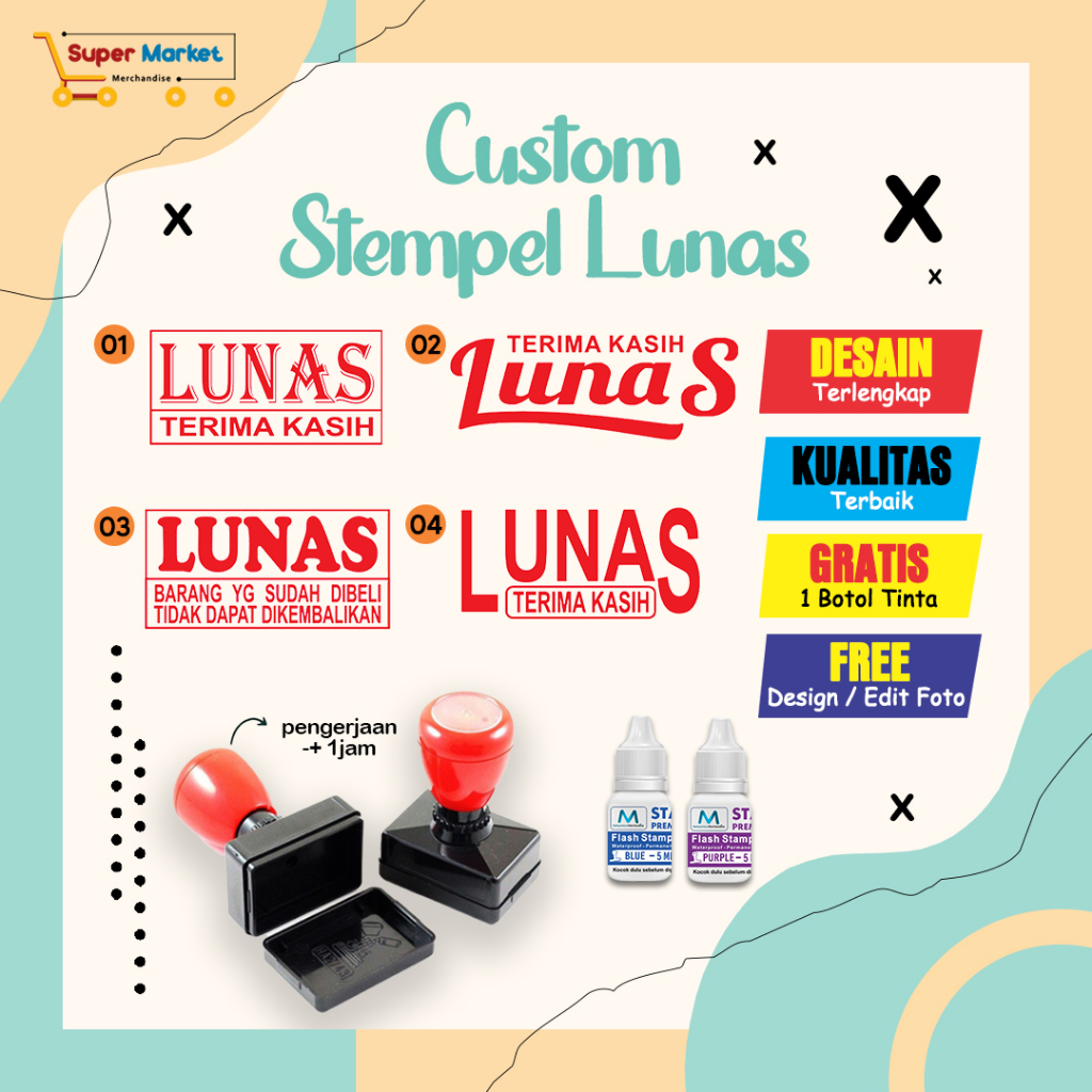 

[1HARI JADI] CUSTOM STEMPEL LUNAS / STEMPEL FLASH CUSTOM / STEMPEL TOKO PERUSAHAAN BARANG / STEMPEL SEKOLAH LUNAS SUDAH DIBAYAR