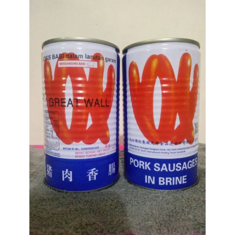 

SOSIS KALENG NON HALAL GREAT WALL PORK SAUSAGES
