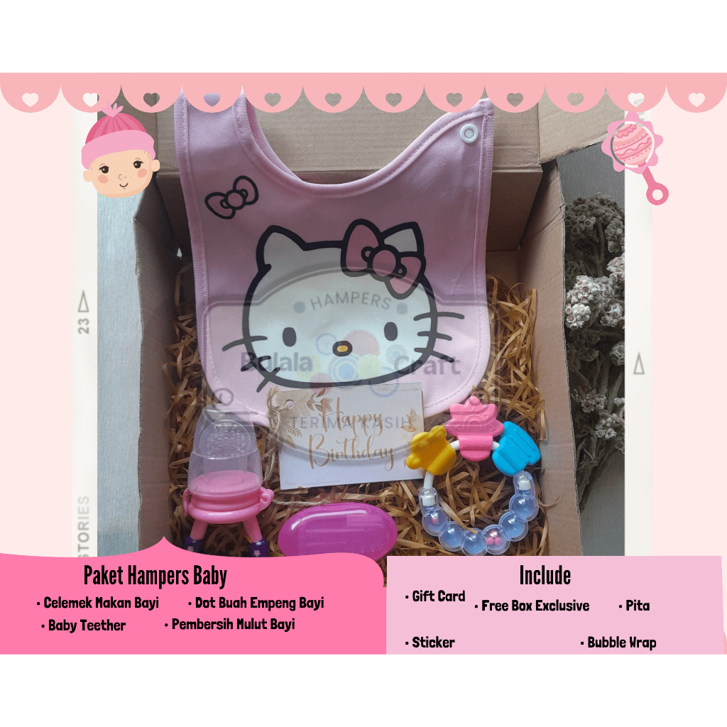 

Paket Hampers Gift Box Peralatan Perawatan Baby New Born Cewek 0-12