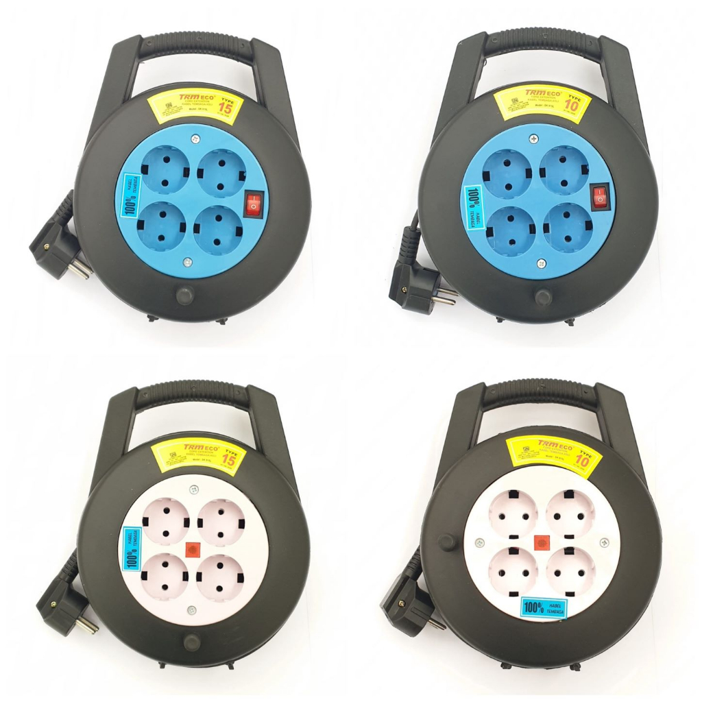 Stop Kontak / Roll Kabel panjang 10 meter / 15 meter Switch MURAH