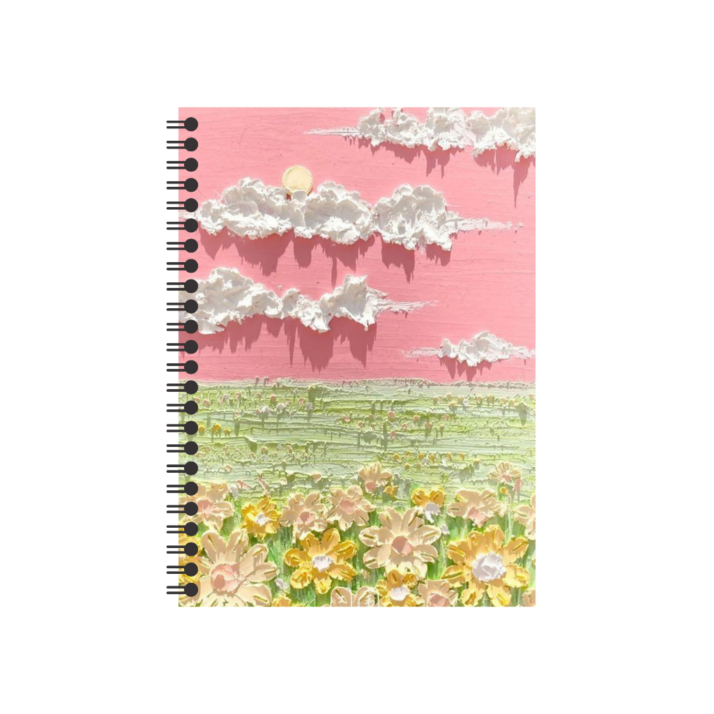 

[Whispers] NOTEBOOK NOTES BOOK JURNAL A5/BUKU CATATAN SPIRAL 15 X 21 CM GRID LINE DOTTED BLANK