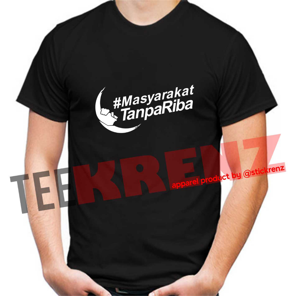 Kaos Masyarakat Tanpa Riba 02 Premium Combed 30s