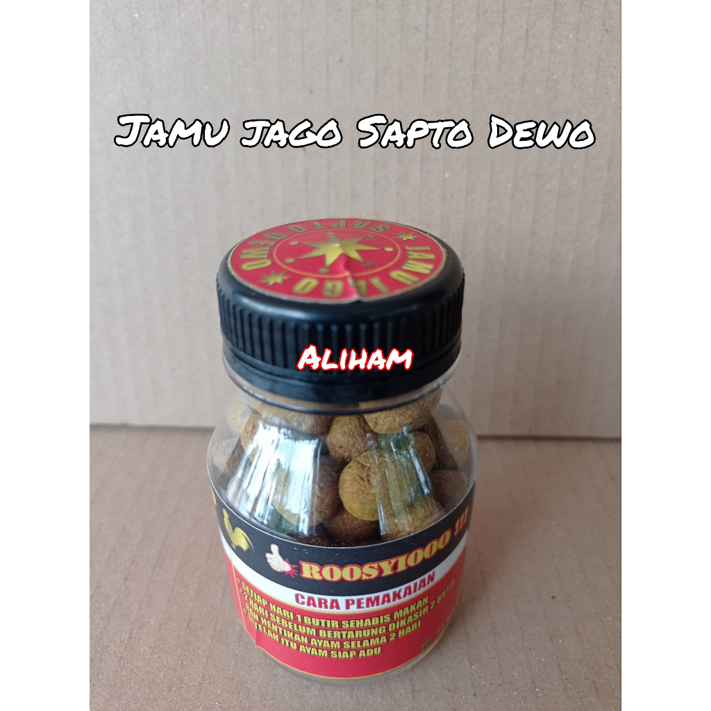 Sapto Dewo Botol - Jamu Ayam Jago Isi 80 Butir
