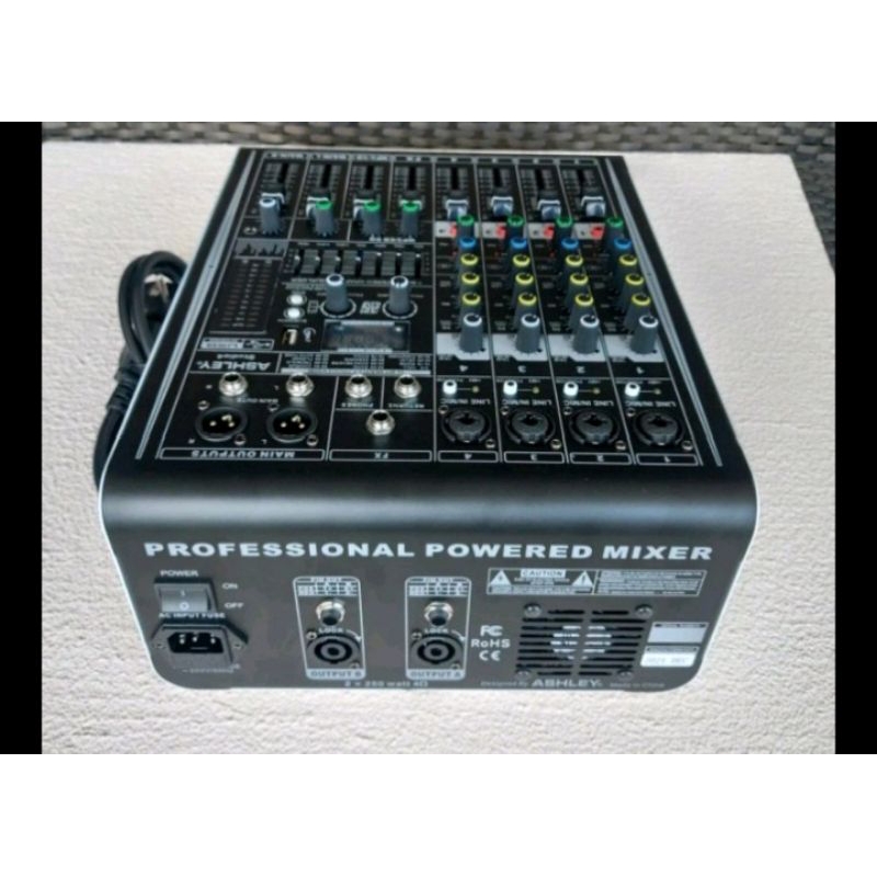 Power Mixer Ashley Studio 4 Channel Model Baru
Feature
Channel 4 Mono Mic Line