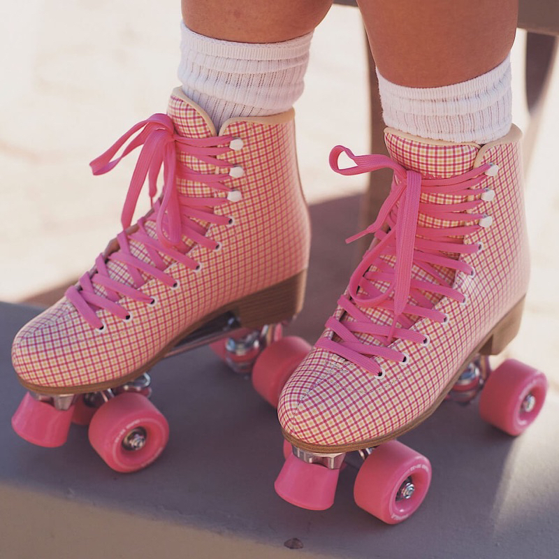 Impala Rollerskates - Pink Tartan / Sepatu roda Quad Skate - Size 38 second like a new