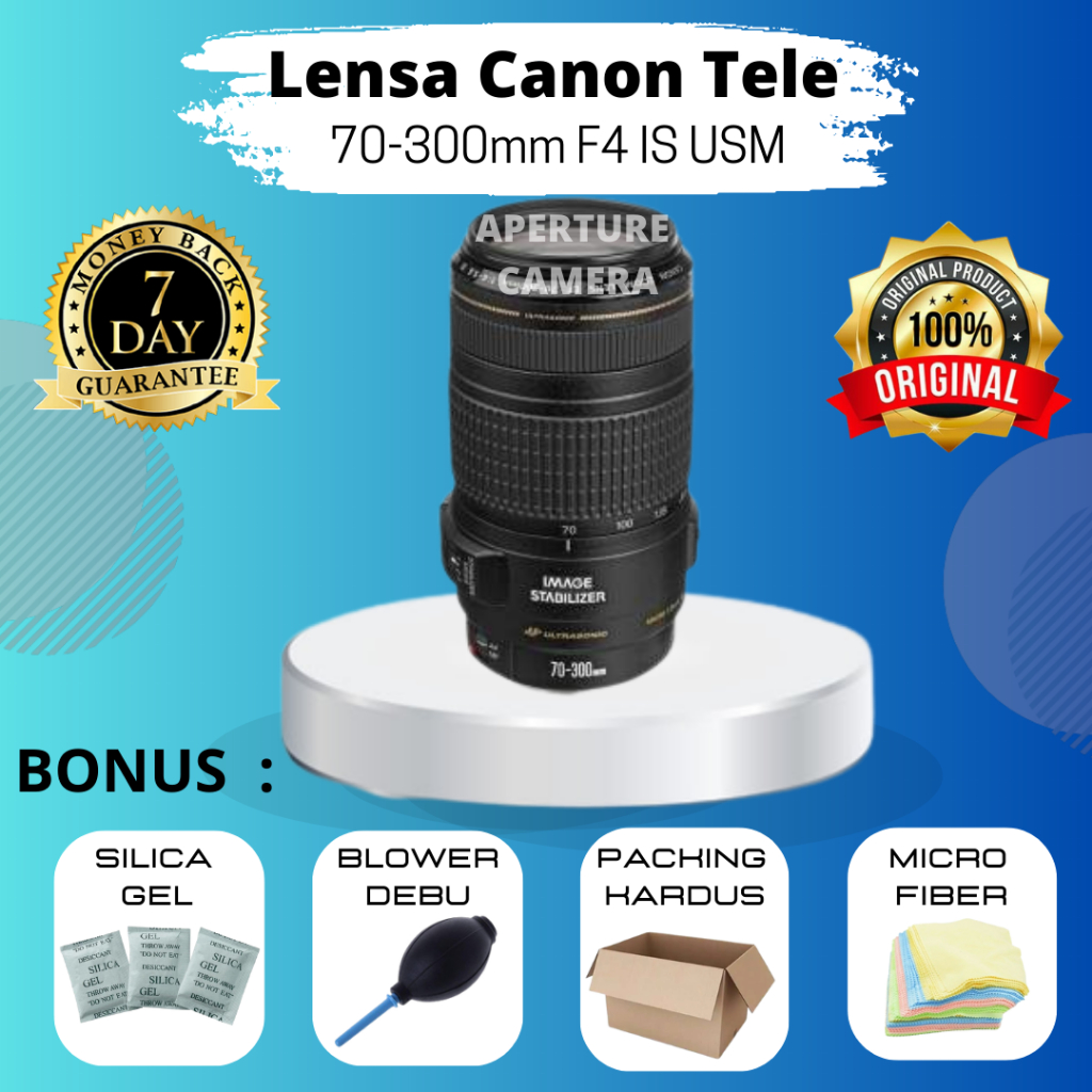 LENSA CANON TELE 70-300MM F4 IS USM MULUS LIKE NEW FULLSET BOX MURAHHH