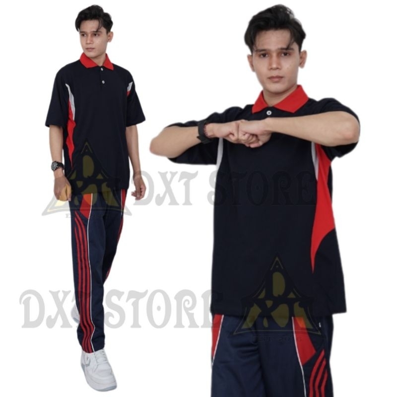 Baju Olahraga Pria Setelan Training Terbaru Seragam Lengan Pendek
