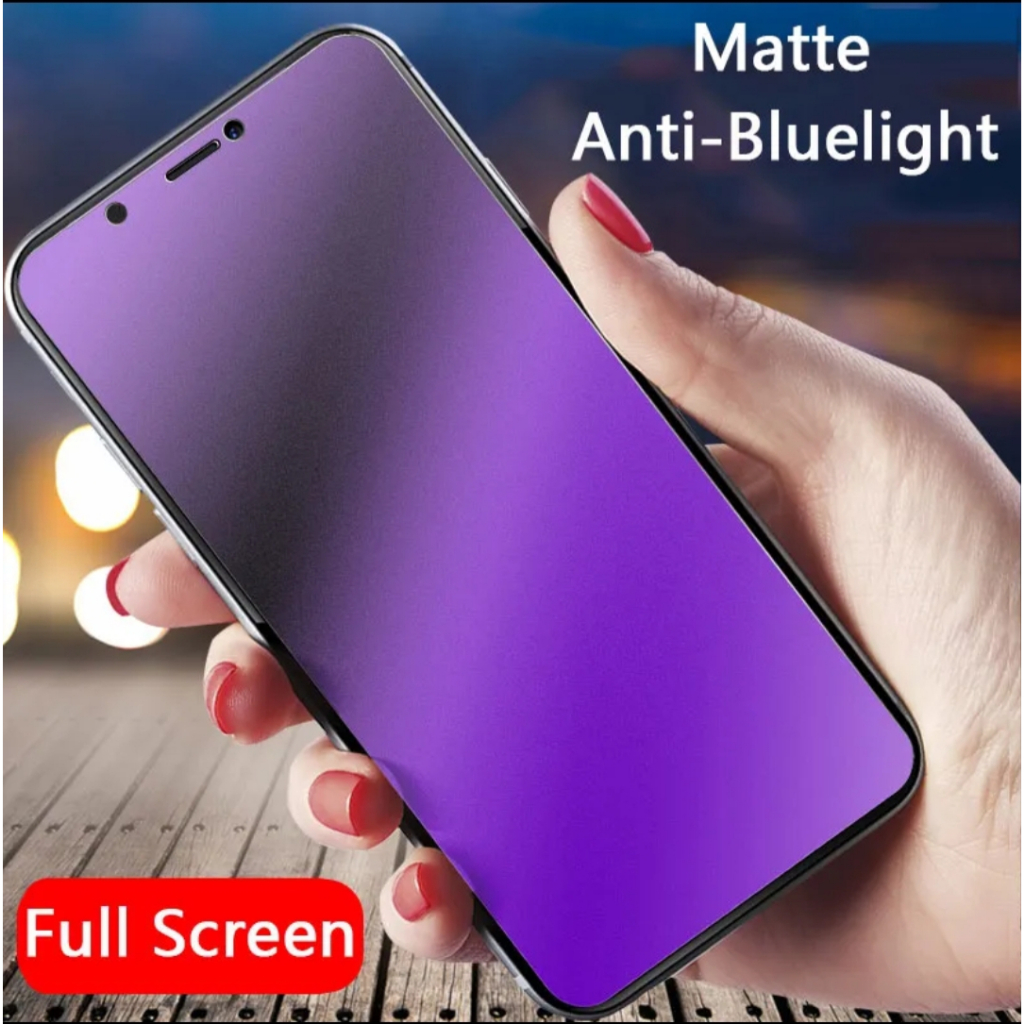 Xiaomi Redmi 9 TG BLUE TEMPEREDGLASS CERAMIC MATTE BLUE ANTI RADIASI Xiaomi Redmi 9