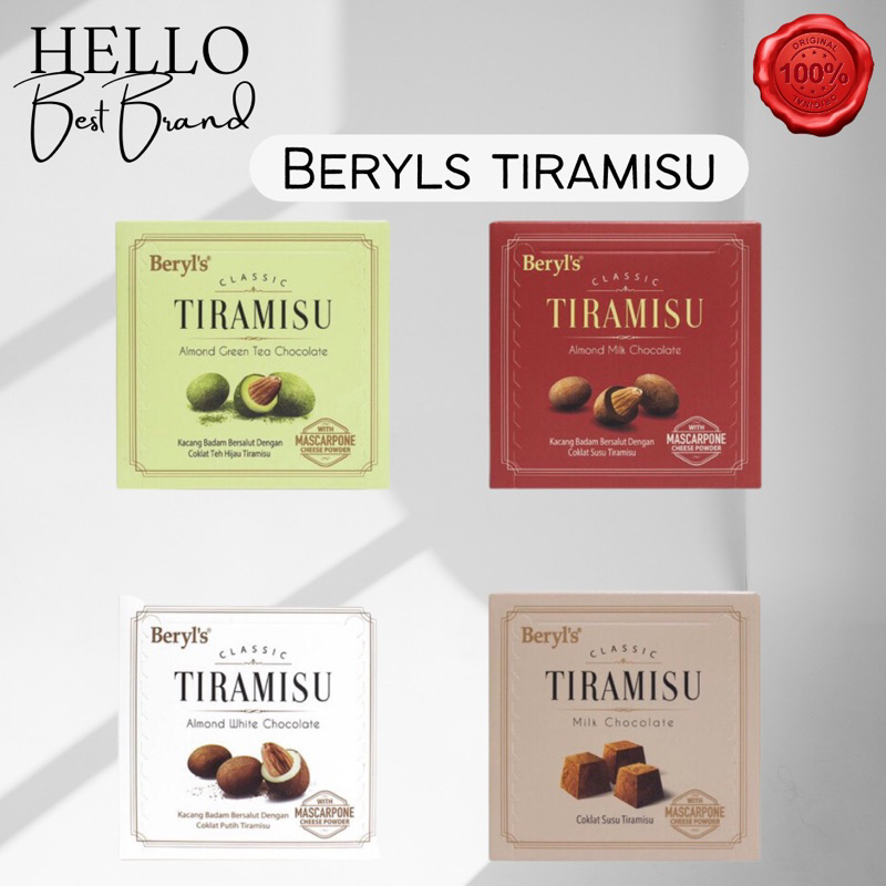 

Beryls Classic Tiramisu 65gr waffle cookies