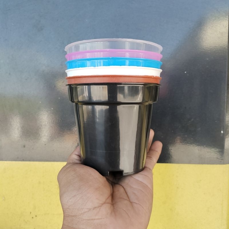 (1pcs) POT SRONDOL 10 model tinggi tebal srondol