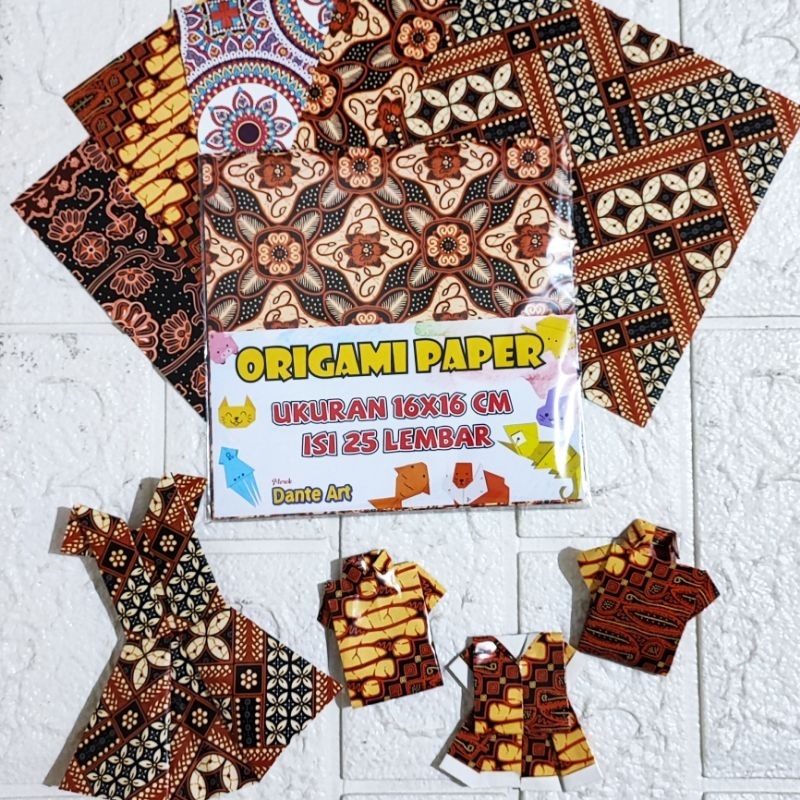 

Kertas Origami Batik - Kertas lipat motif - Prakarya - DIY - per pack