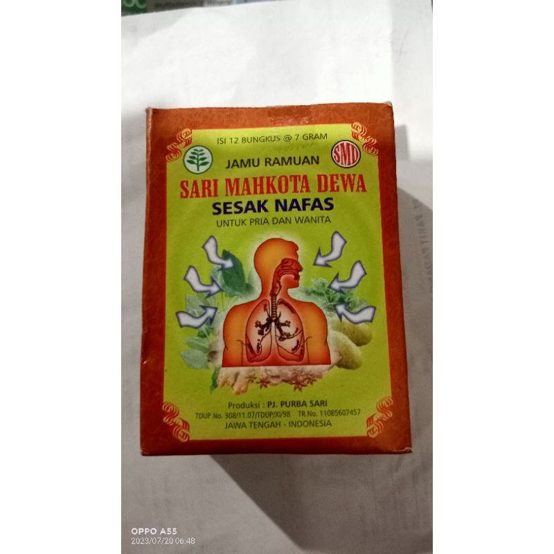 jamu Sari mahkota dewa batuk sesak