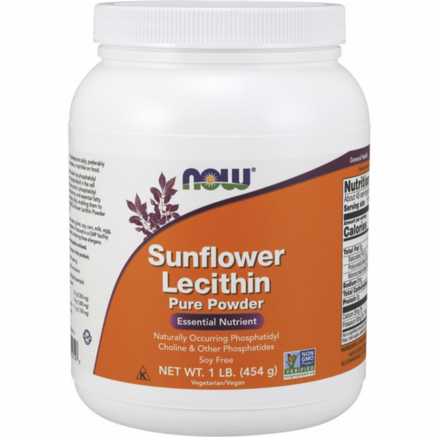 Now Foods Sunflower Lecithin Powder 454 Gr 1 Lb