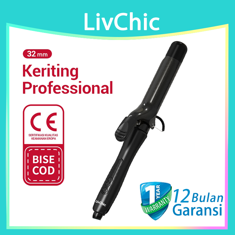 LivChic Keriting Catokan Rambut Curly catok 32mm LC204