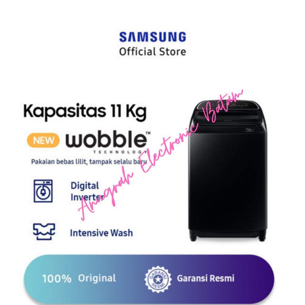 MESIN CUCI SAMSUNG WA11T5260BV TOP LOADING 11 KG NVERTER WOBBLE BATAM