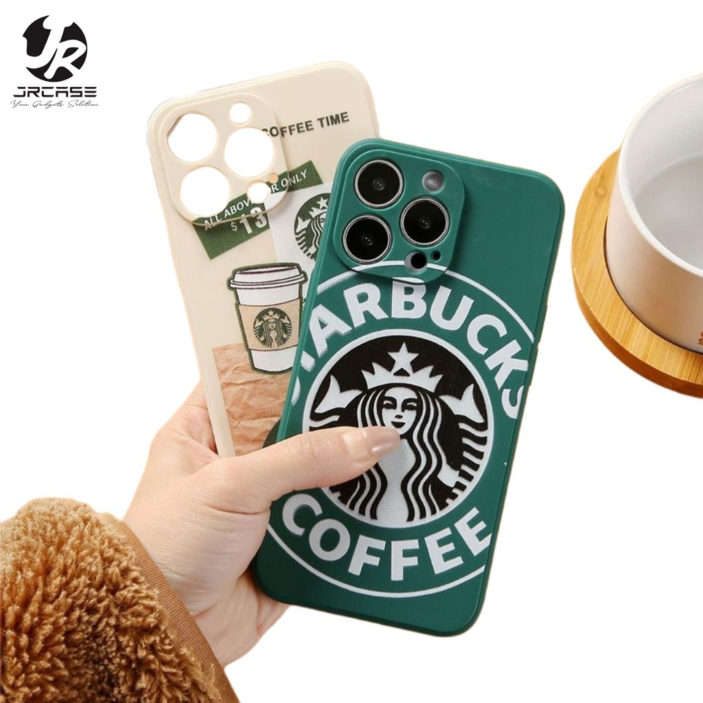 JRCASE Softcase Motif STARBUCKS Mcd iPhone 13 13 Pro Max 12 12 PRO Max 11 11 PRO MAX 7 7+ 8 8+ SE 2 