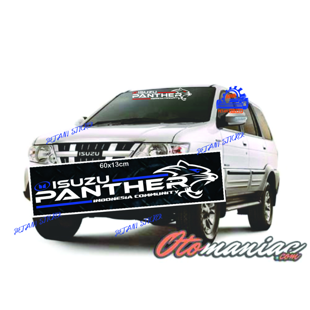 img panther mania stiker sticker KACA DEPAN BELAKANG BODY mobil panther isuzu panther INDONESIA COMM
