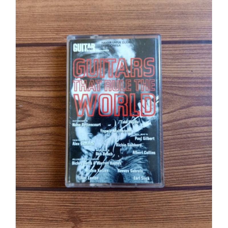 Kaset GUITAR THAT RULE THE WORLDGuitar compilation ( Zakk wylde, nuno betencourt, yngwie malmsteen, 