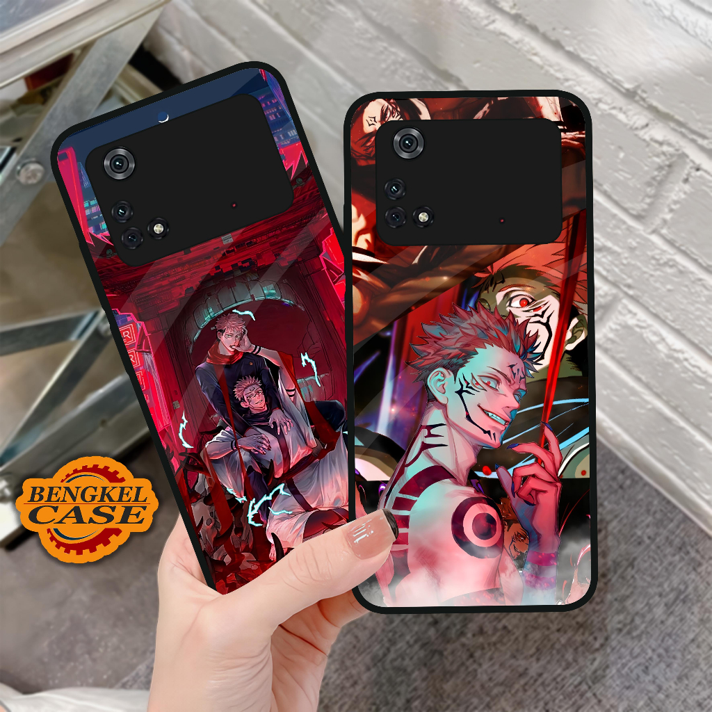 (BS47) Case Kilau Poco M4 Pro | Casing Hp Xiaomi | Pelindung Smartphone | Bengkel Case | Sukuna