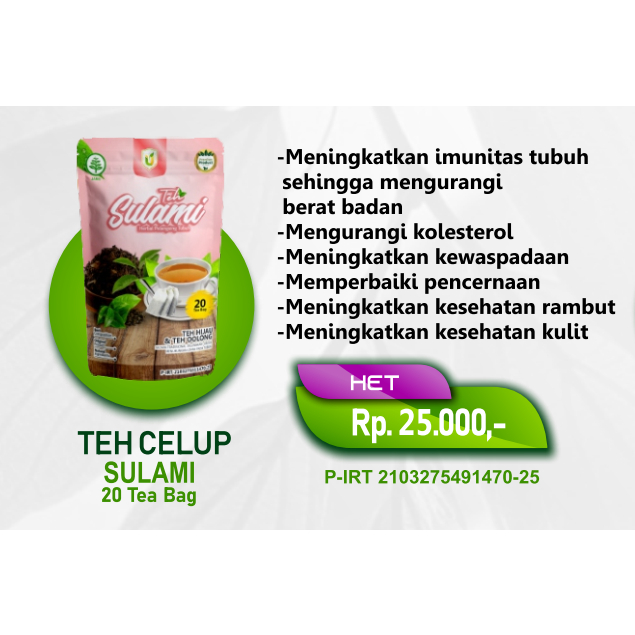 

usybah teh celup sulami 20 pcs