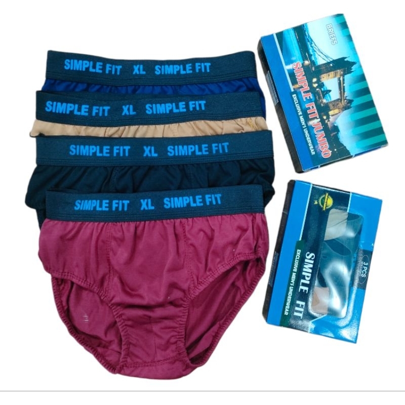 CD 1 BOK 3 pcs CD PRIA Dewasa, Boxser Simple Fit