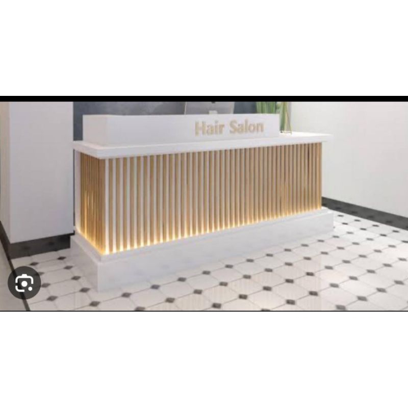 Meja Resepsionis - Meja Kasir - Meja Kerja Salur custom YeSalon