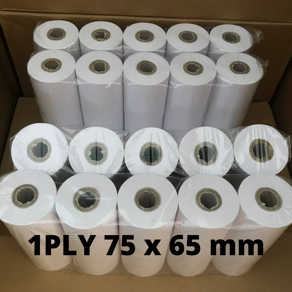 

Kertas Kasir HVS 1PLY / Struk HVS 1 PLY / Struk Kasir 1PLY 75x65 / Kertas HVS Struk 1 PLY 75x65