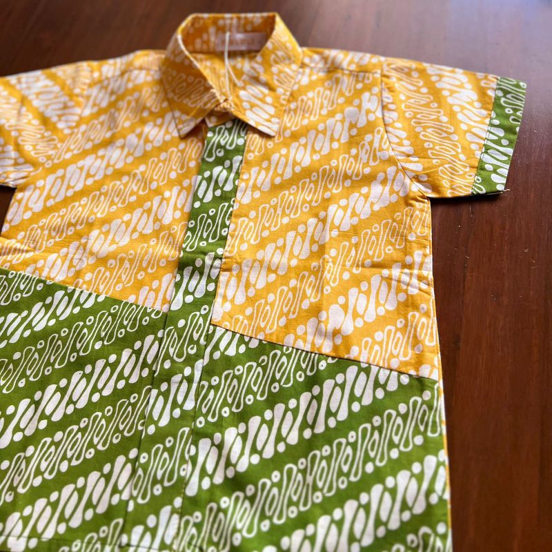 Batik Anak Kemeja Magani Kuning