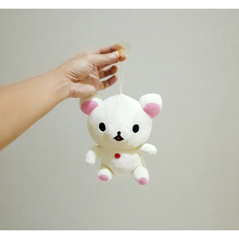 Gantungan Boneka Rillakuma Putih Cute Size 15 cm/ Boneka Rillakuma