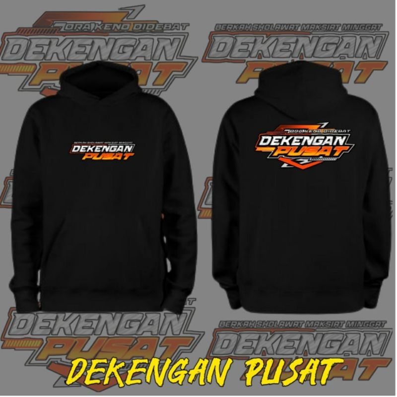 Hoodie DEKENGAN PUSAT Jaket Dekengan Pusat Asmara Hancur Sholawat Meluncur
