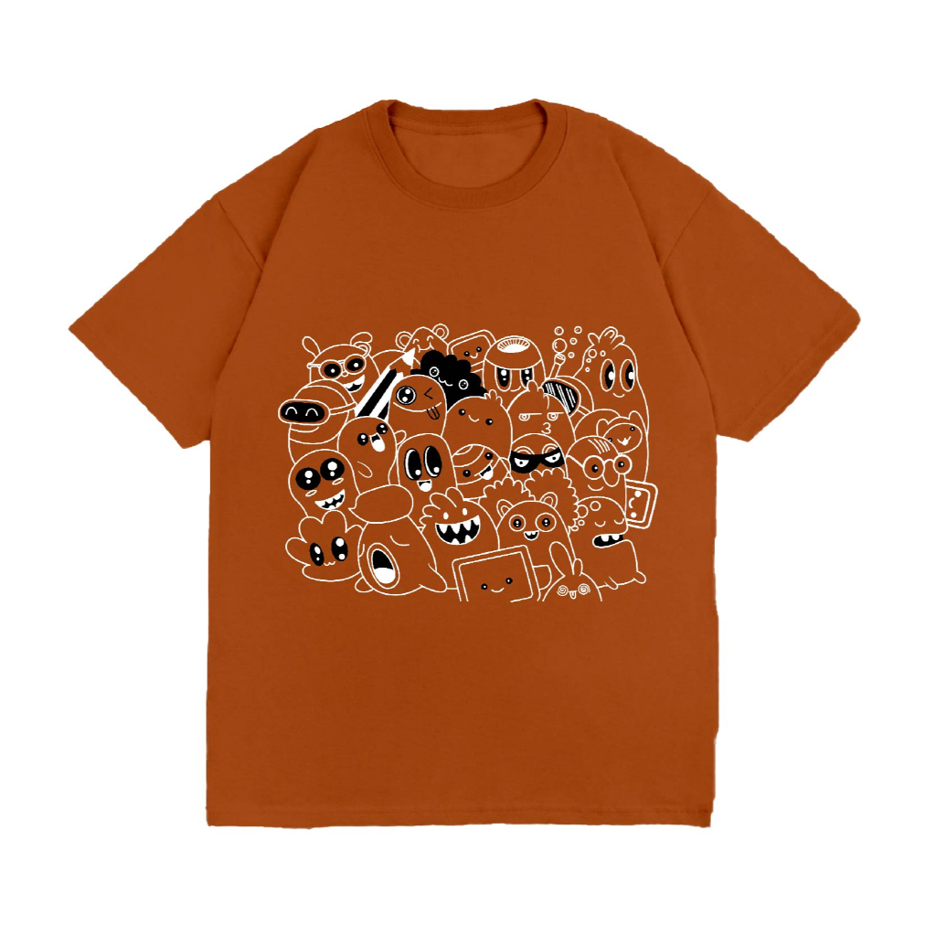 WGUD'S T-shirt DOODLE [sablon DTF] Unisex Pria & Wanita *PREMIUM QUALITY*-1