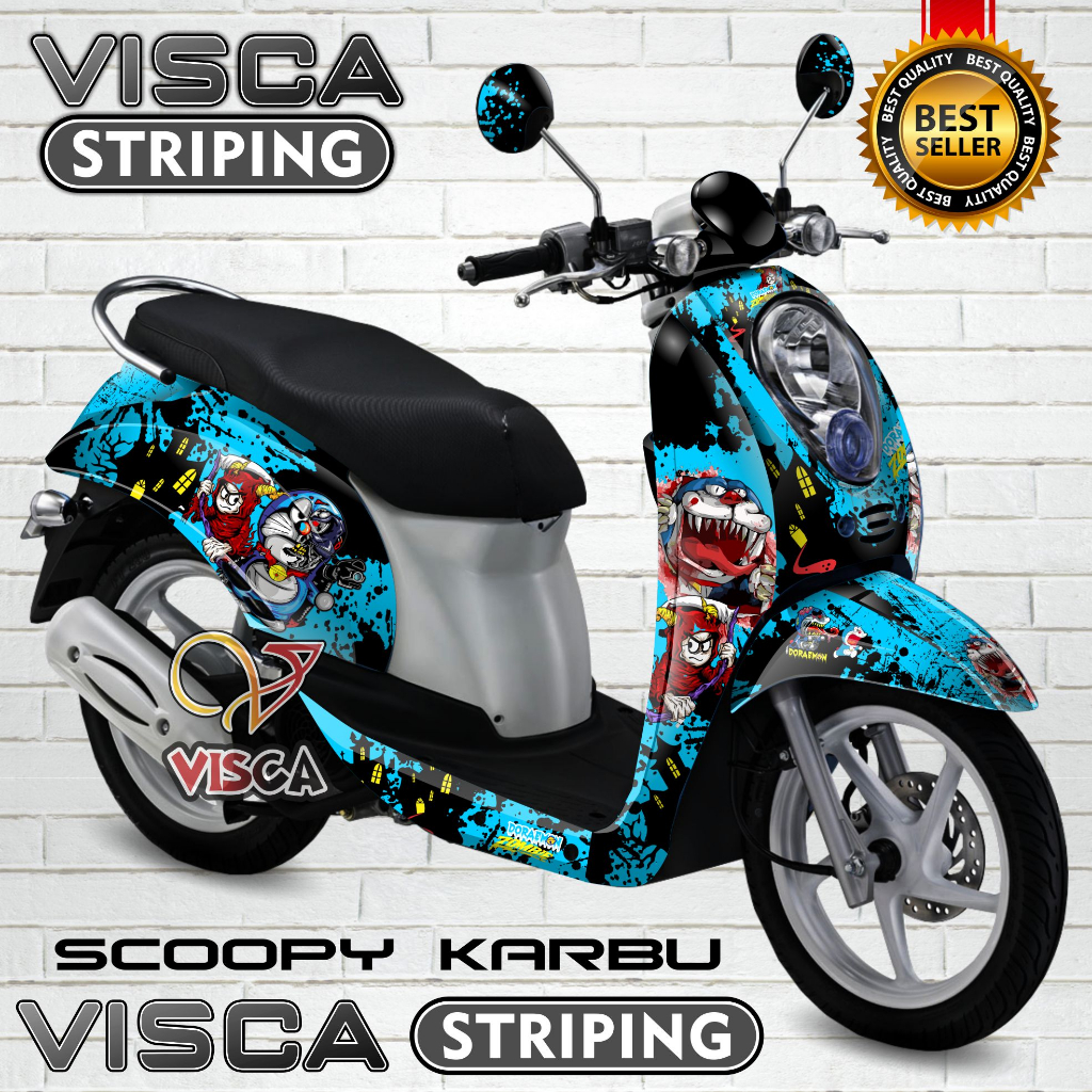Decal Scoopy Karbu Full Body - Stiker Scoopy Karbu - Dekal Scoopy Karbu Full Body - Striping Scoopy 